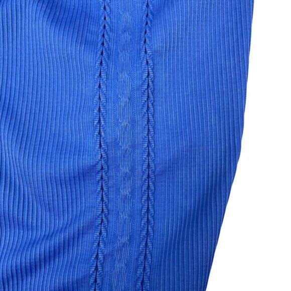 NWT OFFLINE By Aerie Hi-Rise Seamless Cable 7/8 Leggings Sz XS Blue - Picture 5 of 7